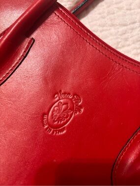 Vera Pelle Red Leather bag